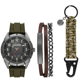 Gunmetal Nylon Cord Watch Set