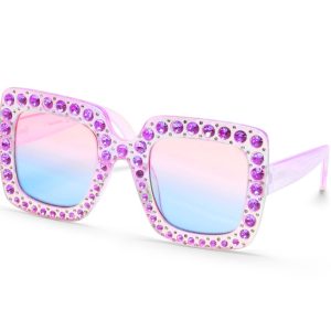 Square Rhinestone Sunglasses