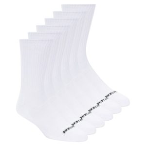 6 Pack Large Core Crew Socks