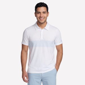 GO DRI Charge Palm Stripe Polo