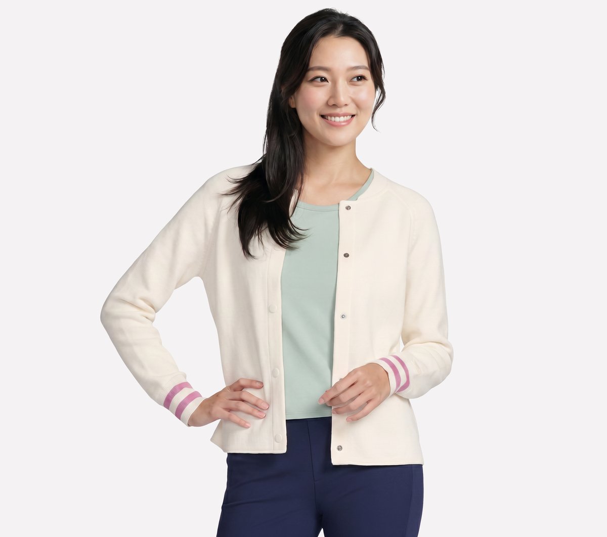 GO WALK Reflection Sweater Bomber