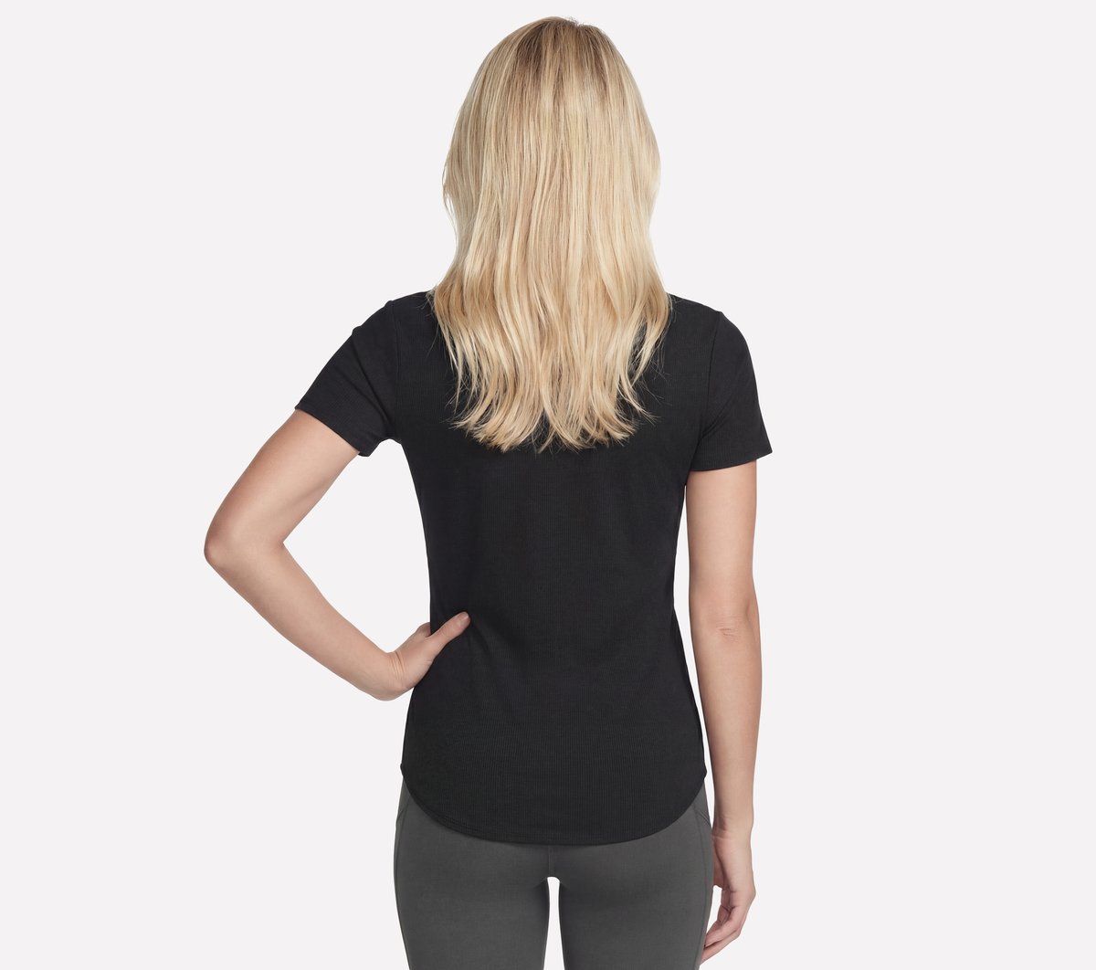 GO WALK Luxe Rib Tunic Tee - Image 2