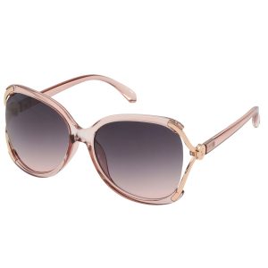 Square Crystal Smoke Sunglasses