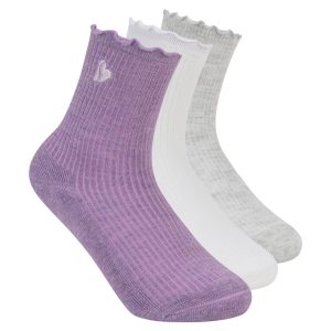 3 Pack Kids Ankle Lettuce Socks