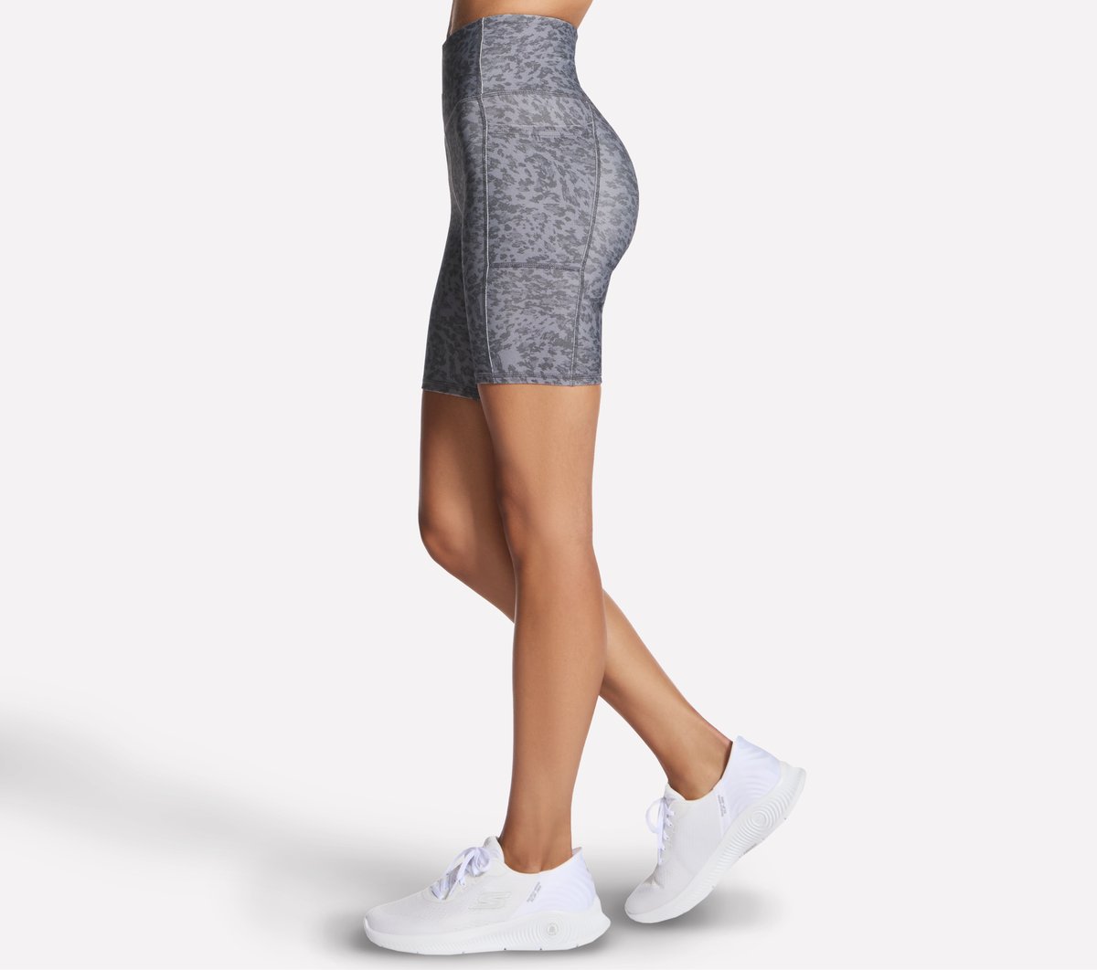 GO FLEX Printed High Waisted 8 Inch Bike Short - Image 3