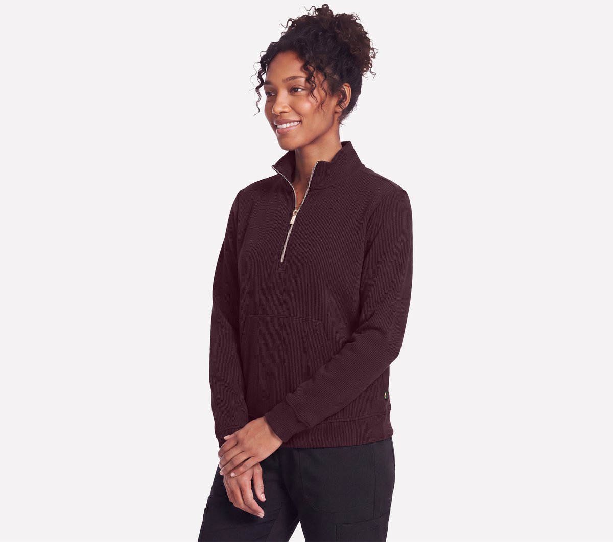 GO STRETCH Harmony Rib 1/4 Zip - Image 3