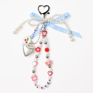 Bag Charm - Pearl Butterfly