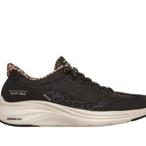 Skechers Slip-ins: Contour Foam - Cozy Fit Leopard Dream