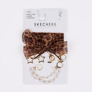 Shoelaces With Charm Set - Leopard