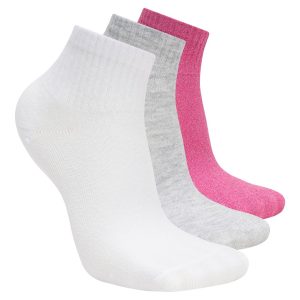 3 Pack Quarter Crew Socks